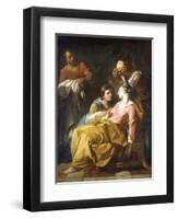 Phaedra Receiving the News of Hippolytus's Death-Noel Halle-Framed Giclee Print