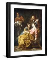 Phaedra Receiving the News of Hippolytus's Death-Noel Halle-Framed Giclee Print