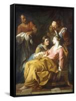 Phaedra Receiving the News of Hippolytus's Death-Noel Halle-Framed Stretched Canvas