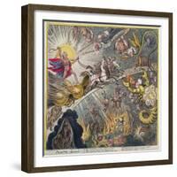 Phaeton Alarm'D, Published by Hannah Humphrey in 1808-James Gillray-Framed Giclee Print