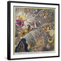 Phaeton Alarm'D, Published by Hannah Humphrey in 1808-James Gillray-Framed Premium Giclee Print