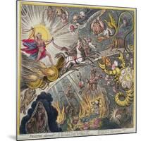 Phaeton Alarm'D, Published by Hannah Humphrey in 1808-James Gillray-Mounted Giclee Print