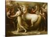 Phaëton sollicitant d'Apollon la conduite du Soleil-Benjamin West-Stretched Canvas