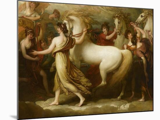 Phaëton sollicitant d'Apollon la conduite du Soleil-Benjamin West-Mounted Giclee Print