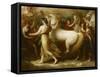 Phaëton sollicitant d'Apollon la conduite du Soleil-Benjamin West-Framed Stretched Canvas
