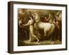 Phaëton sollicitant d'Apollon la conduite du Soleil-Benjamin West-Framed Giclee Print