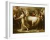 Phaëton sollicitant d'Apollon la conduite du Soleil-Benjamin West-Framed Giclee Print