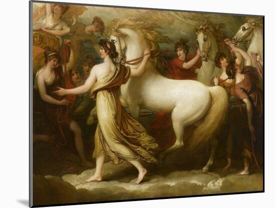 Phaëton sollicitant d'Apollon la conduite du Soleil-Benjamin West-Mounted Giclee Print