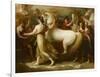 Phaëton sollicitant d'Apollon la conduite du Soleil-Benjamin West-Framed Giclee Print