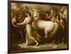 Phaëton sollicitant d'Apollon la conduite du Soleil-Benjamin West-Framed Giclee Print