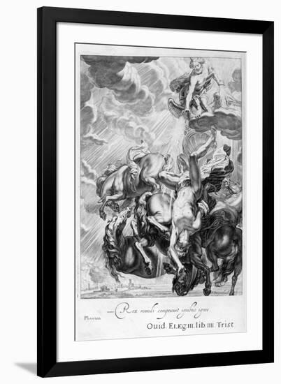 Phaeton Struck Down by Jupiter's Thunderbolt, 1655-Michel de Marolles-Framed Giclee Print