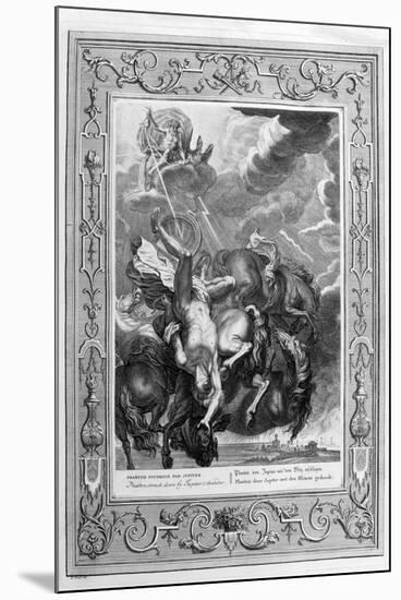 Phaeton Struck Down by Jupiter's Thunderbolt, 1733-Bernard Picart-Mounted Giclee Print