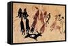 Phallic Dance, from La Roca Dels Moros, El Cogul, Les Garrigues-null-Framed Stretched Canvas