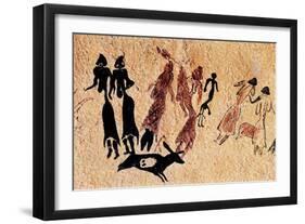 Phallic Dance, from La Roca Dels Moros, El Cogul, Les Garrigues-null-Framed Giclee Print