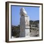 Phallic pillar in a sanctuary of Apollo, 4th century BC-Unknown-Framed Photographic Print