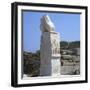 Phallic pillar in a sanctuary of Apollo, 4th century BC-Unknown-Framed Photographic Print