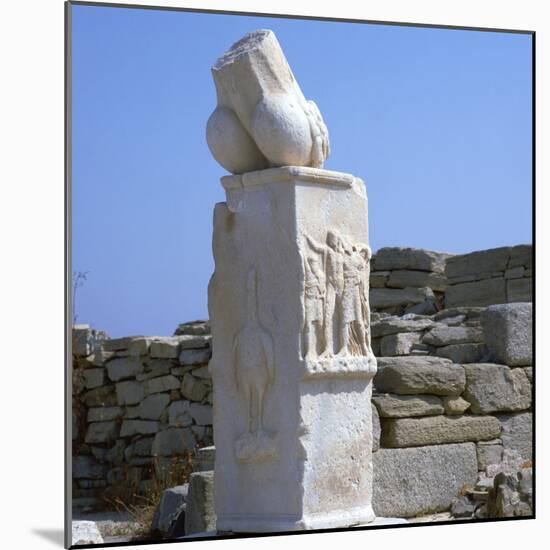 Phallic pillar in a sanctuary of Apollo, 4th century BC-Unknown-Mounted Photographic Print