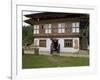 Phallus Symbols on House to Ward off Evil Spirits, Bumthang Valley, Bhutan-Angelo Cavalli-Framed Photographic Print