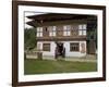 Phallus Symbols on House to Ward off Evil Spirits, Bumthang Valley, Bhutan-Angelo Cavalli-Framed Photographic Print