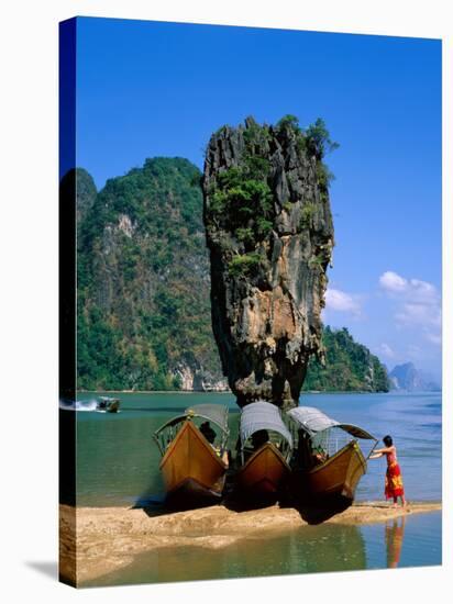 Phangnga Bay, James Bond Island, Phuket, Thailand-Steve Vidler-Stretched Canvas