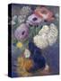 Phantasieblumen Und Anemonen-Odilon Redon-Stretched Canvas