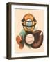 Phantom Baseball Catcher-null-Framed Art Print