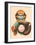 Phantom Baseball Catcher-null-Framed Art Print