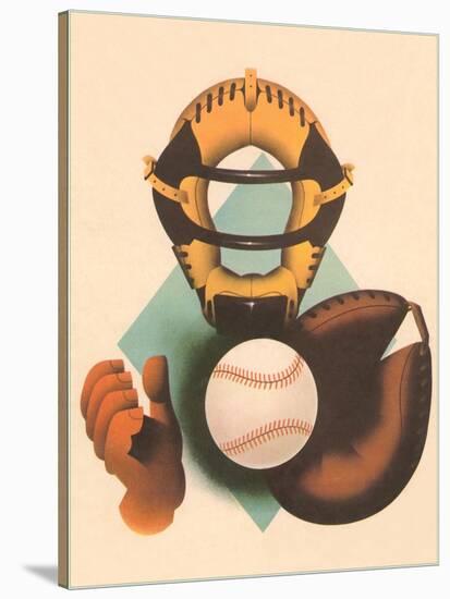 Phantom Baseball Catcher-null-Stretched Canvas