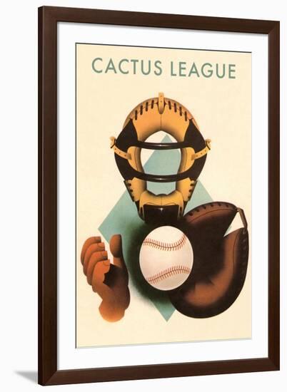 Phantom Cactus League Catcher, Arizona-null-Framed Art Print