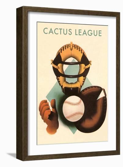 Phantom Cactus League Catcher, Arizona-null-Framed Art Print