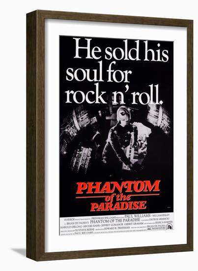 Phantom of the Paradise, William Finley (As the Phantom), 1974-null-Framed Art Print