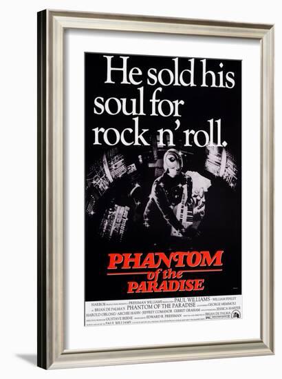 Phantom of the Paradise, William Finley (As the Phantom), 1974-null-Framed Art Print