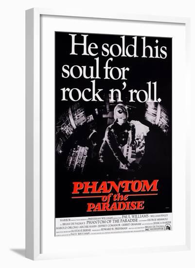 Phantom of the Paradise, William Finley (As the Phantom), 1974-null-Framed Art Print