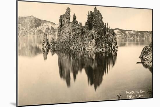 Phantom Ship, Crater Lake, Oregon-null-Mounted Art Print