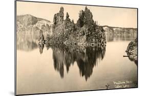 Phantom Ship, Crater Lake, Oregon-null-Mounted Art Print