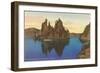 Phantom Ship, Crater Lake, Oregon-null-Framed Art Print