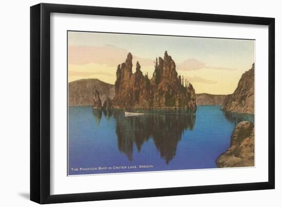 Phantom Ship, Crater Lake, Oregon-null-Framed Art Print