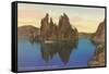 Phantom Ship, Crater Lake, Oregon-null-Framed Stretched Canvas