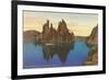 Phantom Ship, Crater Lake, Oregon-null-Framed Art Print