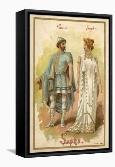 Phaon and Sappho, from Giovanni Pacini's Opera Saffo-null-Framed Stretched Canvas