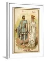 Phaon and Sappho, from Giovanni Pacini's Opera Saffo-null-Framed Giclee Print