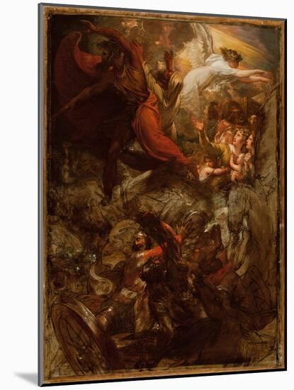 Pharaoh and His Host Lost in the Red Sea, 1792 and after 1800 (Oil on Canvas)-Benjamin West-Mounted Giclee Print