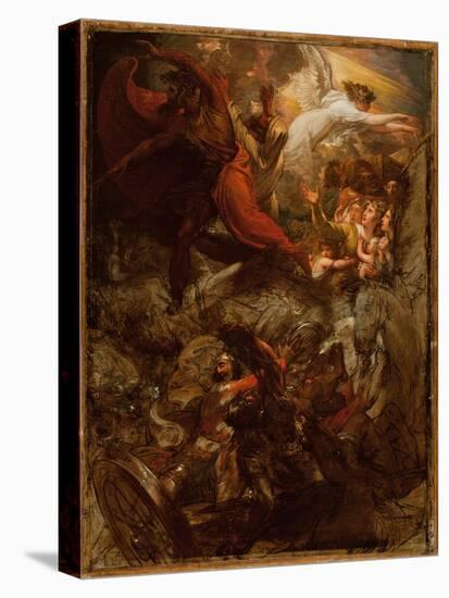 Pharaoh and His Host Lost in the Red Sea, 1792 and after 1800 (Oil on Canvas)-Benjamin West-Stretched Canvas
