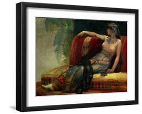 Pharaoh Cleopatra VII. Canvas.-Alexandre Cabanel-Framed Giclee Print