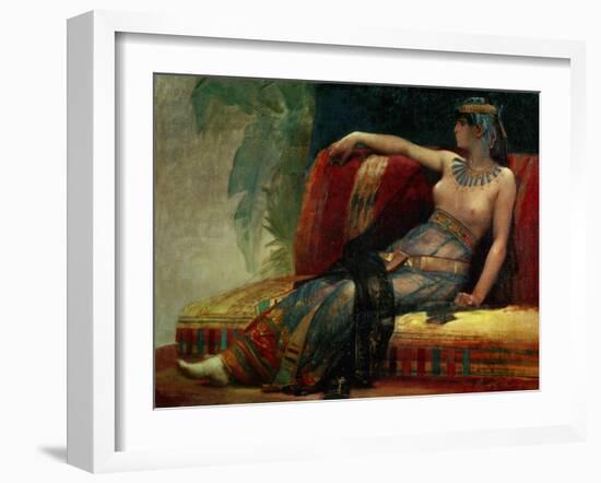 Pharaoh Cleopatra VII. Canvas.-Alexandre Cabanel-Framed Giclee Print