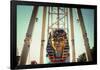 Pharaoh Head on a Amusement Park Ride-null-Framed Poster