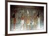 Pharaoh Horemheb with the Goddess Isis and the God Horus, Ancient Egyptian, 14th Century Bc-null-Framed Photographic Print