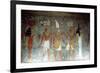 Pharaoh Horemheb with the Goddess Isis and the God Horus, Ancient Egyptian, 14th Century Bc-null-Framed Photographic Print