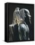 Pharaoh Khafre on the Throne with the Wings of the Falcon God Horus Wrapped around His Head-null-Framed Stretched Canvas