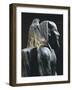 Pharaoh Khafre on the Throne with the Wings of the Falcon God Horus Wrapped around His Head-null-Framed Giclee Print